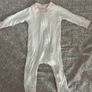 Sammy + Nat Soft Pink and Cream Kids Footie